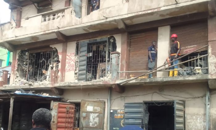 Lagos Govt Begins Demolition Of Distressed Buildings In Ebute-Metta