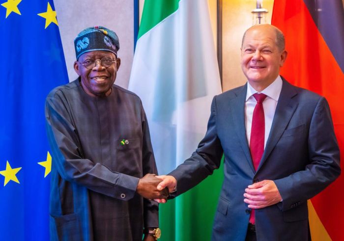 G20: Tinubu seeks partnership with German Chancellor Scholz, on power and rail transportation investment