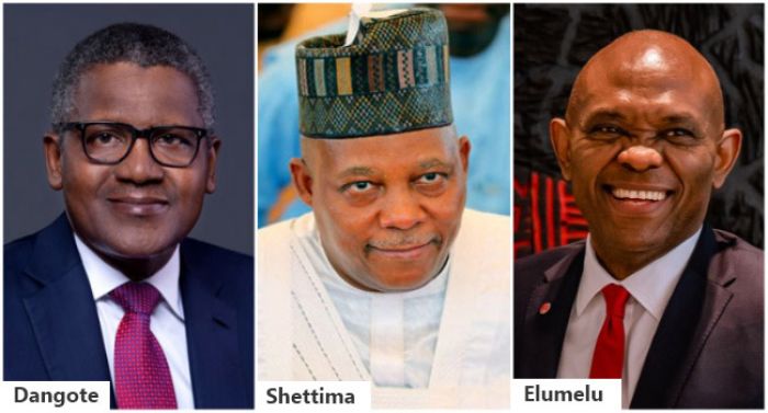 Shettima Meets With Dangote, Elumelu, Others At Presidential Villa
