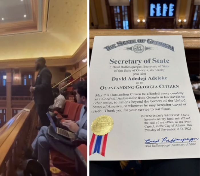 U.S state of Georgia General Assembly honours Davido as &#039;&#039;Outstanding Georgia Citizen&#039;&#039;